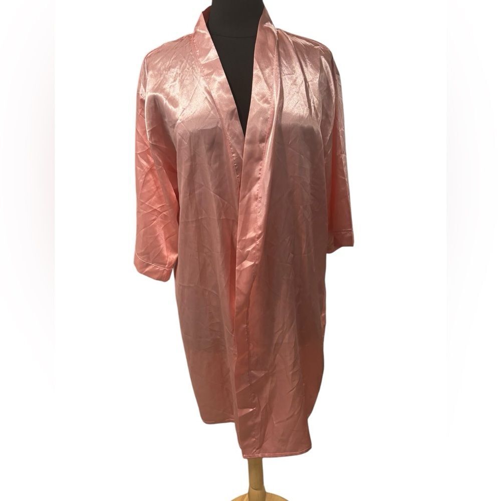 Pink “Maid of Honor” Gold Monogrammed Wedding Photo Robe-size XL